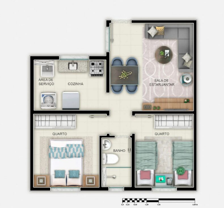 Apartamento, 2 quartos, 44 m² - Foto 4