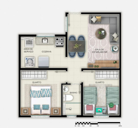 Apartamento à venda com 2 quartos, 44m² - Foto 4