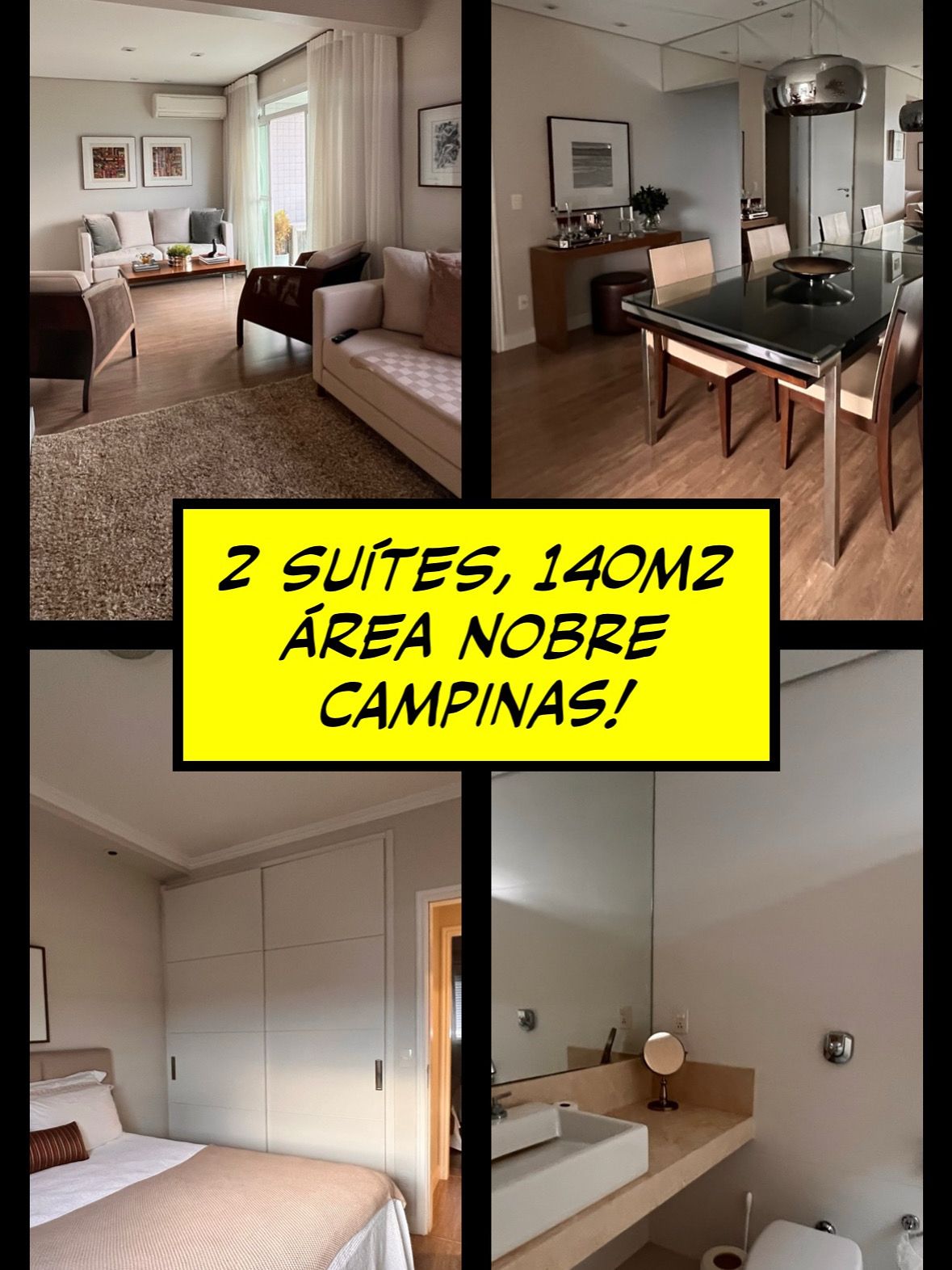 Apartamento 2 suítes - Chácara da Barra - ITEM EXCLUSIVO