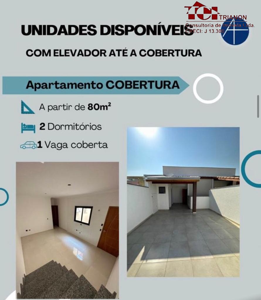 Apartamento Cobertura Sem Condomínio - Venda, JARDIM ALVORADA, SANTO ANDRÉ, SP