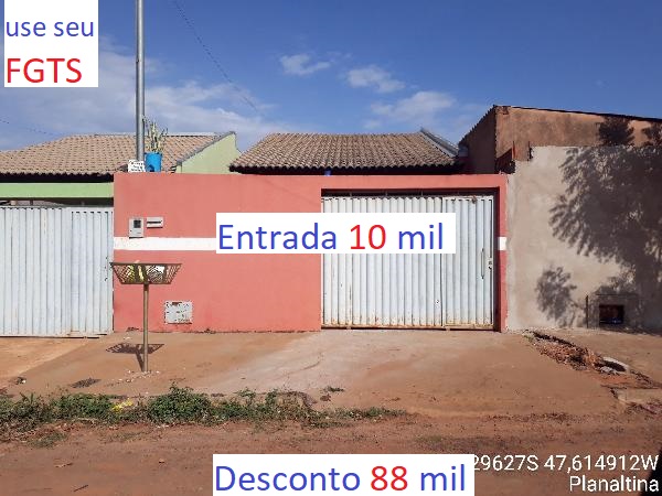 Casa - Venda, Setor Aeroporto (Barrolândia), Planaltina, GO