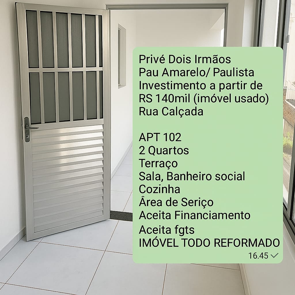 Apartamento - Venda, Pau Amarelo , Paulista, PE