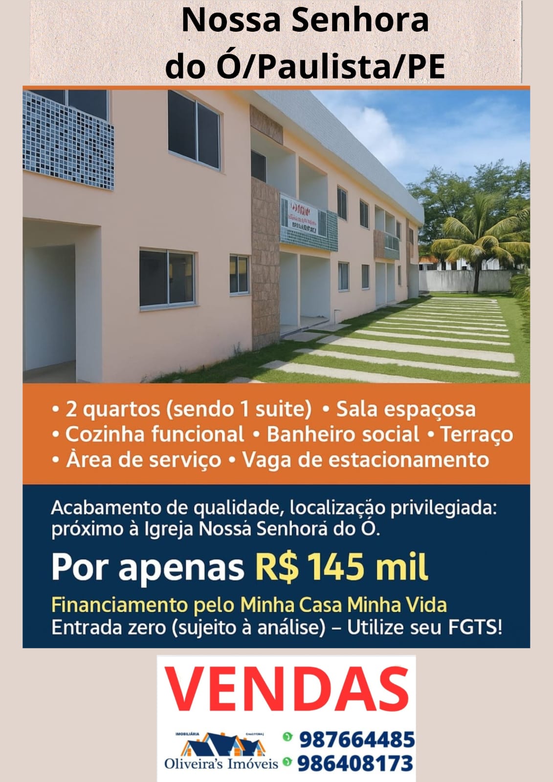 Apartamento - Venda, Nossa Senhora do Ó, Paulista , PE