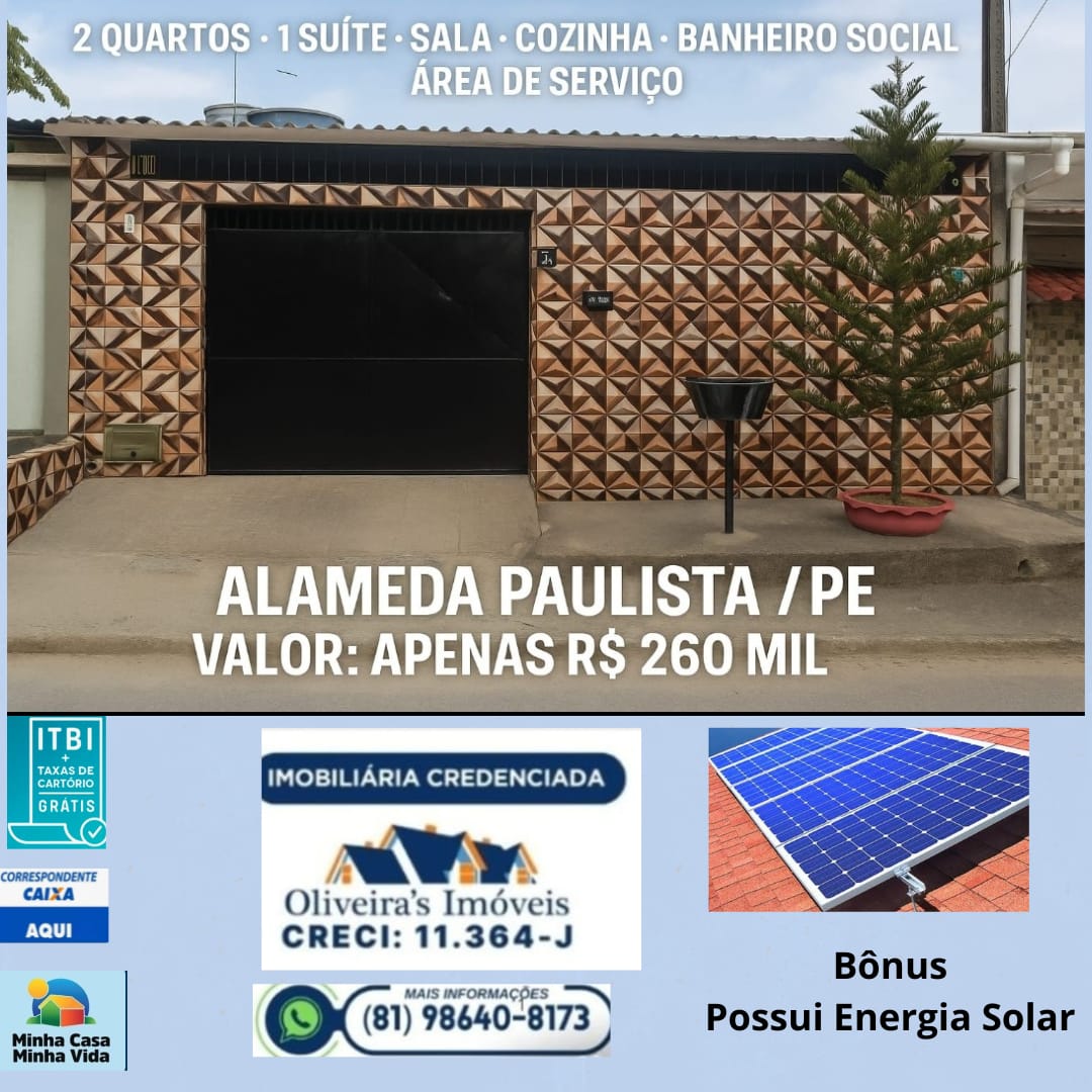 Casa - Venda, Alameda Paulista, Paulista , PE