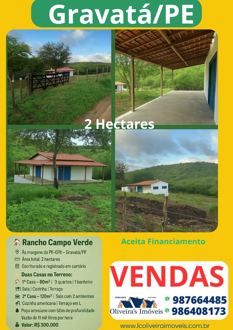 Rancho - Venda, Gravatá , Gravatá , PE