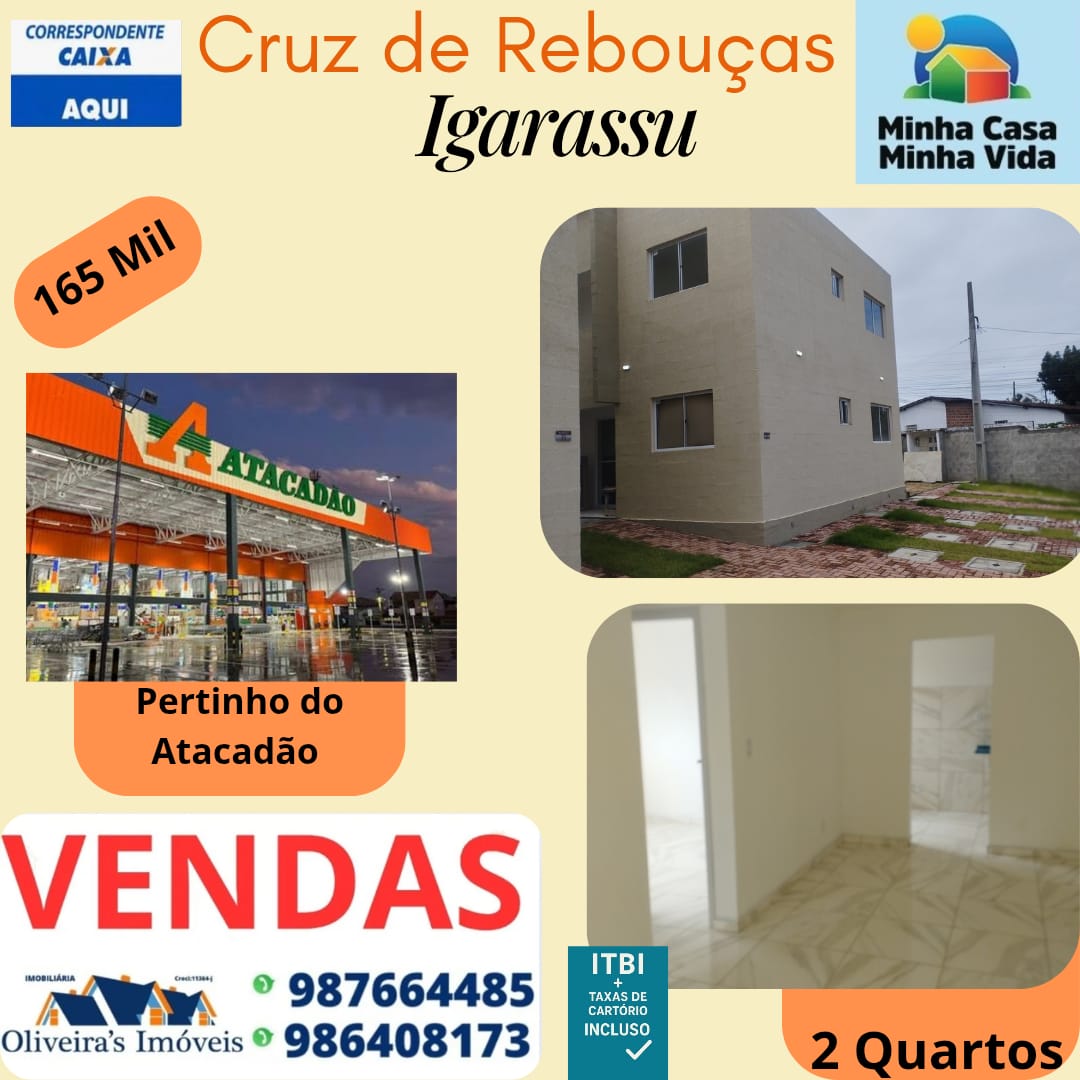 Apartamento - Venda, Cruz de Rebouças , Igarassu , PE