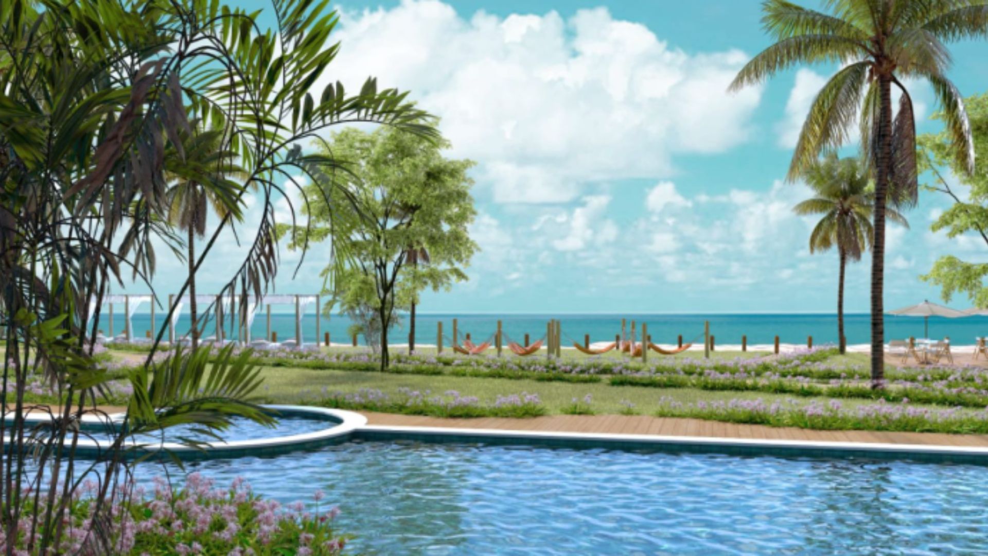 Flat Pé na areia, 2 e 3 qts - Maria Farinha