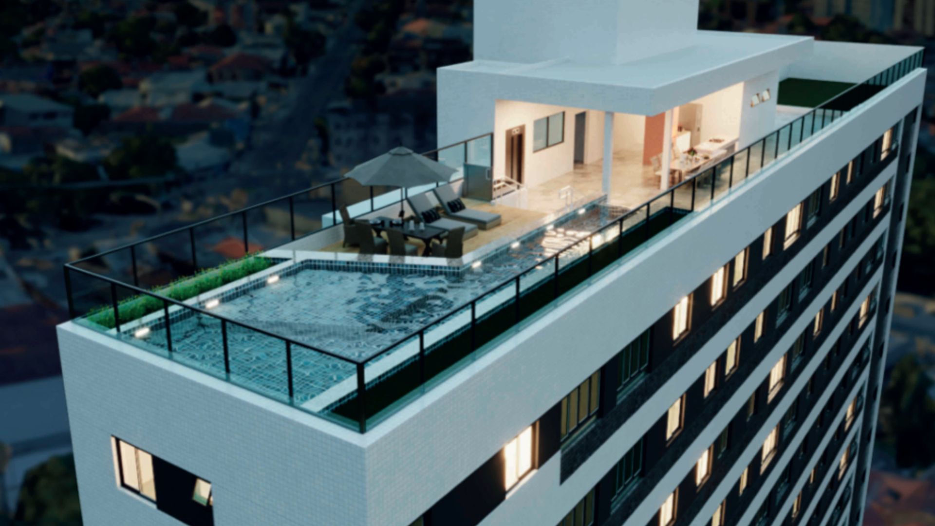 Apto 2 e 3 Quartos com Infraestrutura de Clube e Rooftop