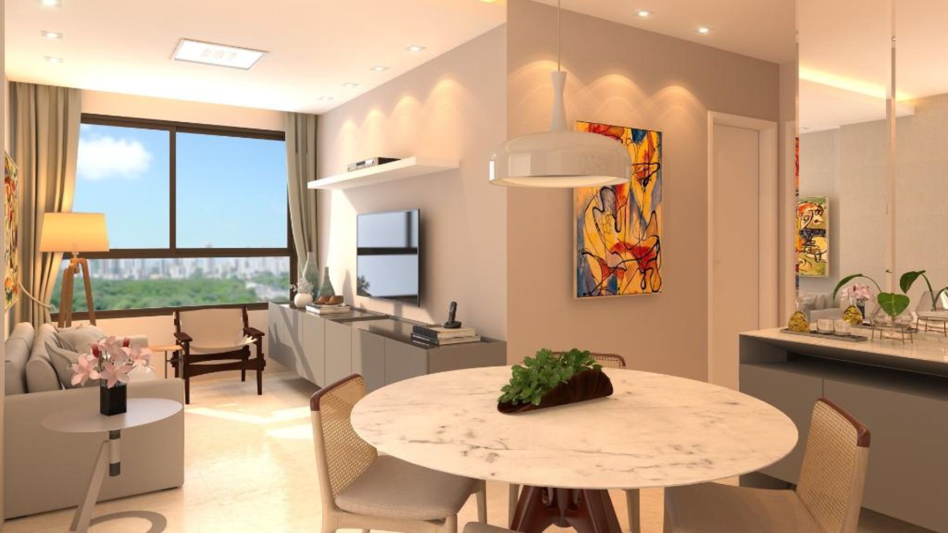 Apartamento 2  com Suíte e Condomínio Clube Completo na Zona Sul