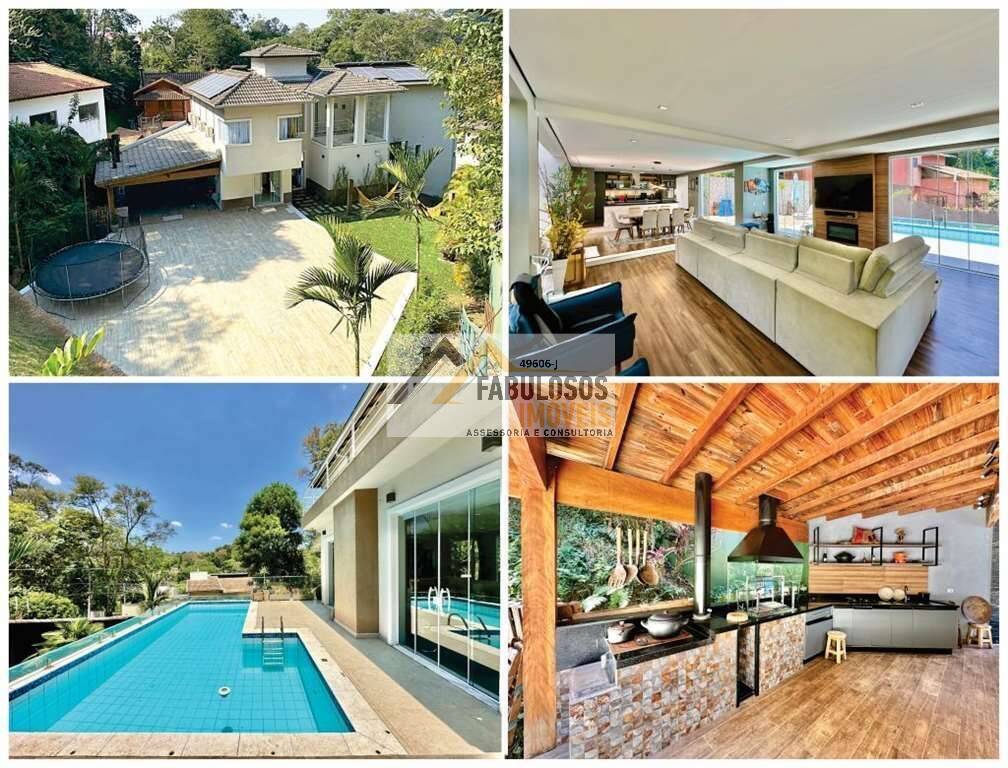 Fazendinha - 4d/3stes. Gourmet, piscina, lareira, hóspedes, escritório!