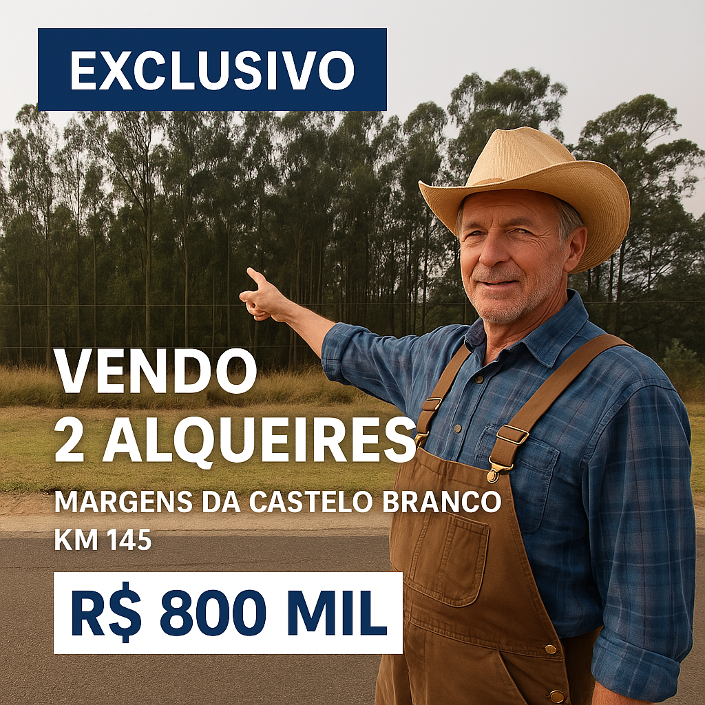 Terreno Rural - Venda, Bairro Aleluia, Cesário Lange, SP
