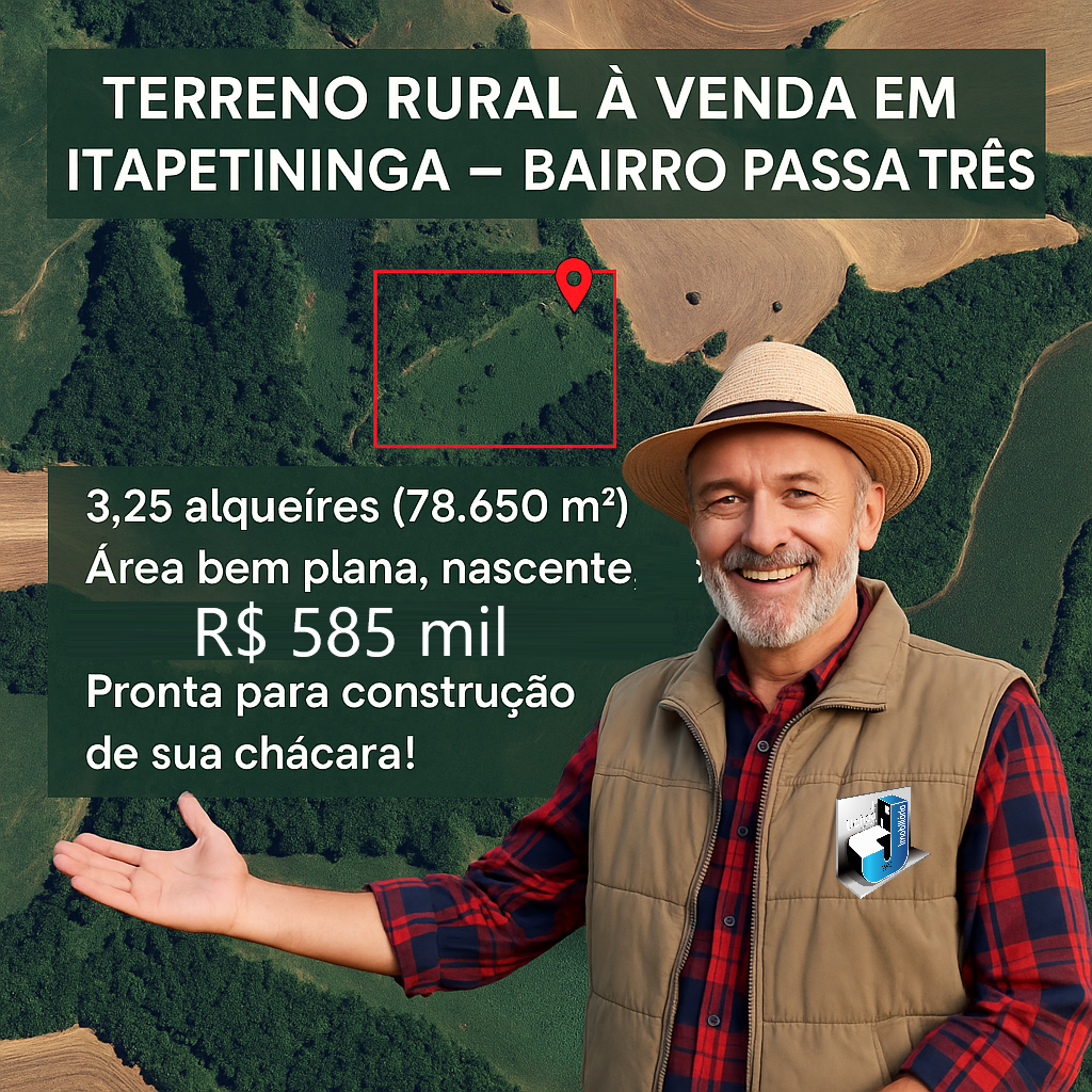 Terreno Rural - Venda, Passa três, Itapetininga, SP