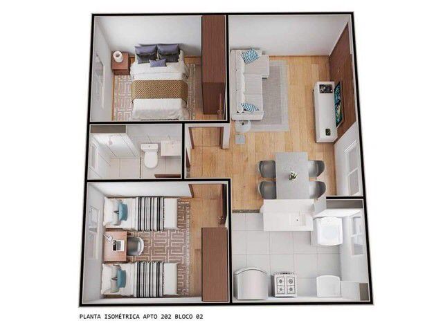 Apartamento à venda com 2 quartos, 39m² - Foto 3