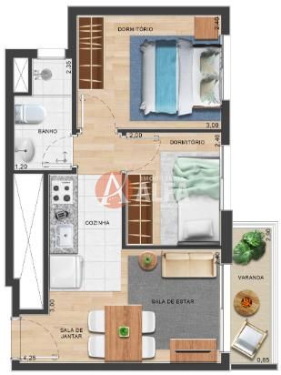 Apartamento, 2 quartos - Foto 14