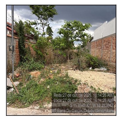 Imóvel com potencial de valorização — Terreno no Loteamento Cidade Universitaria, Barra do Garcas - MT, LT 31, 250m²