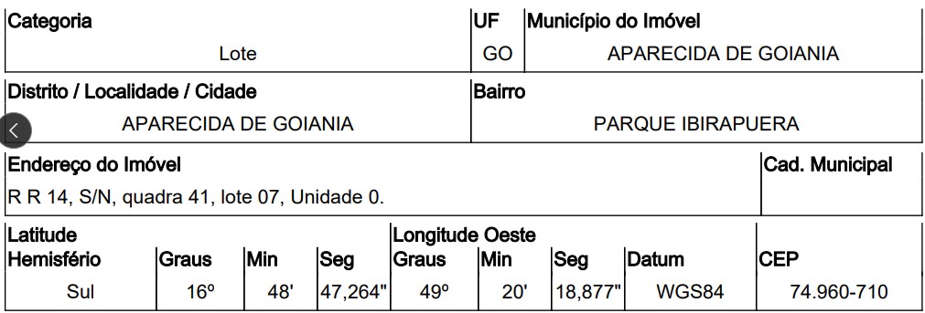 Negócio com vantagem — Terreno no Parque Ibirapuera, Aparecida de Goiania - GO, Nº 00, 360m²