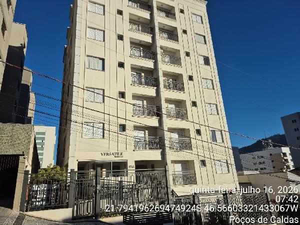 Imóvel com localização privilegiada — Apartamento no Centro, Pocos de Caldas - MG, Apto 202, 2 quartos, 1 vaga, 60,09m²