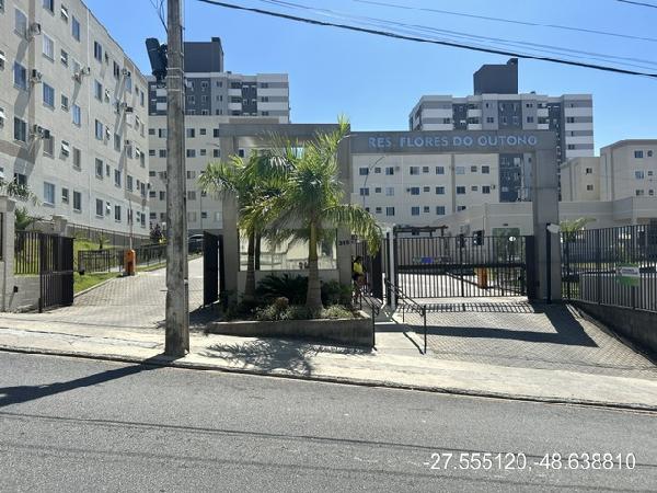 Imóvel com bom aproveitamento — Apartamento no Areias, Sao Jose - SC, Apto 204, 2 quartos, 1 vaga, 44,03m²