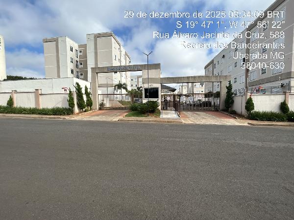 Oferta promissora — Apartamento no Recreio dos Bandeirantes, Uberaba - MG, Apto 401, 2 quartos, 1 vaga, 39,3m²