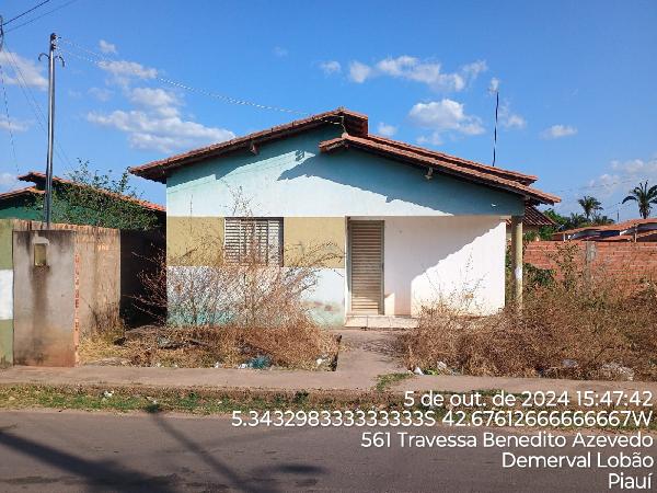 Negócio vantajoso — Casa no Parque Vaquejador, Demerval Lobao - PI, Nº 532, 2 quartos, 1 vaga, 199,8m²