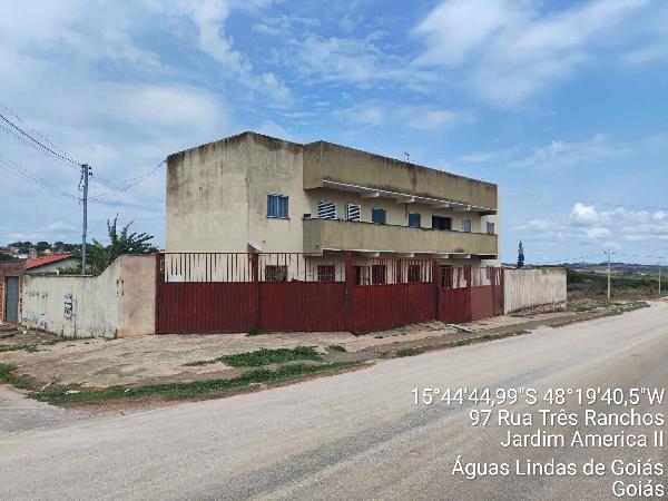 Imóvel em local estratégico — Apartamento no Jardim America Ii, Aguas Lindas de Goias - GO, LOTE 08, 2 quartos, 1 vaga, 49,59m²