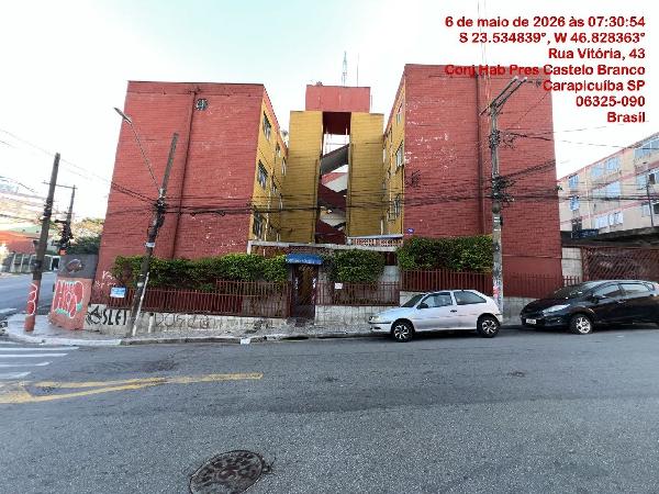 Imóvel com ótimo custo — Apartamento no Cj Hab Pres Castelo, Carapicuiba - SP, Apto 46, 2 quartos, 51,4m²