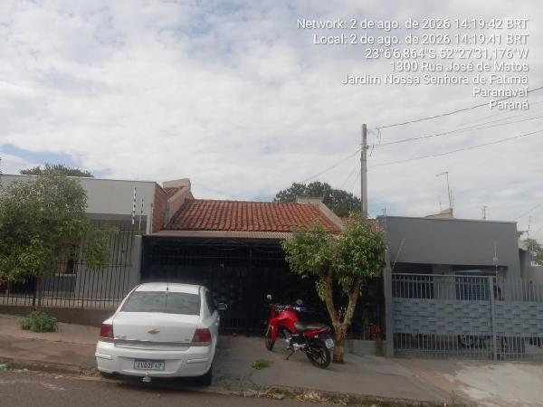 Oferta com excelente localização — Casa no Jardim Nossa Senhora de Fatima, Paranavai - PR, Nº 1321, 2 quartos, 1 vaga, 88,15m²