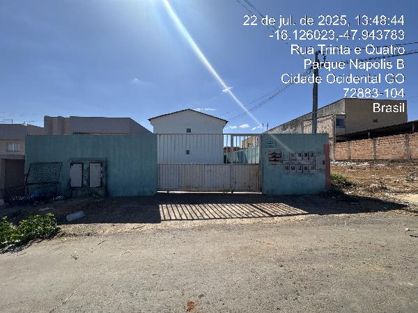 Condição facilitada — Apartamento no Parque Napolis B, Cidade Ocidental - GO, Apto 102, 2 quartos, 1 vaga, 50,69m²