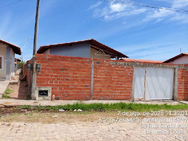 Oportunidade para moradia — Casa no Santa Ines, Demerval Lobao - PI, Nº 34, 2 quartos, 1 vaga, 200m²