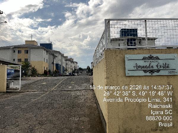 Ótima oportunidade — Apartamento no Raichaski, Icara - SC, Apto 43, 2 quartos, 42,76m²