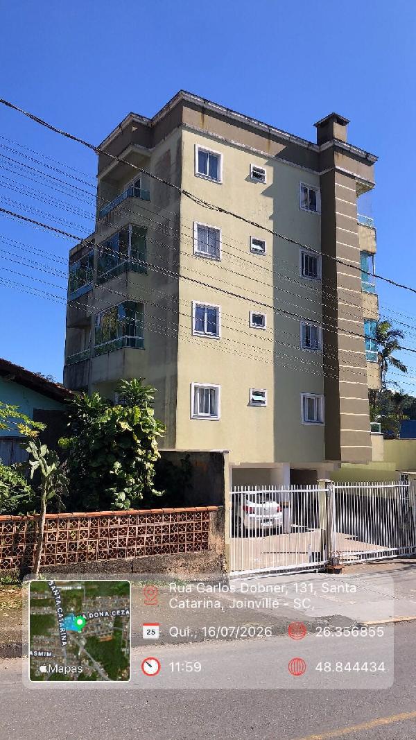 Imóvel para investir — Apartamento no Santa Catarina, Joinville - SC, Apto 301, 1 quarto, 1 vaga, 45,06m²