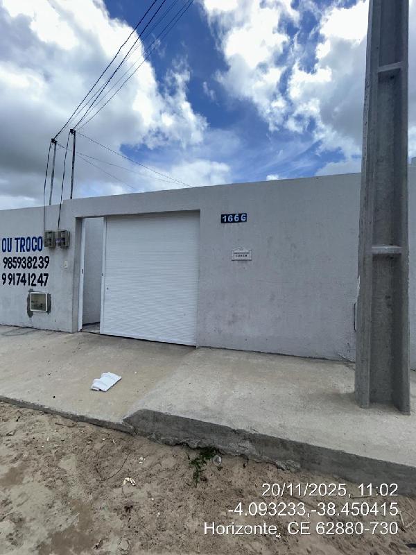 Imóvel em ótima região — Casa no Vertente, Horizonte - CE, Nº 166-G, 2 quartos, 1 vaga, 66,15m²