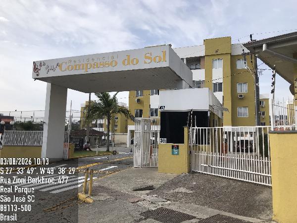 Grande chance — Apartamento no Real Parque, Sao Jose - SC, Apto 102, 2 quartos, 48,2m²
