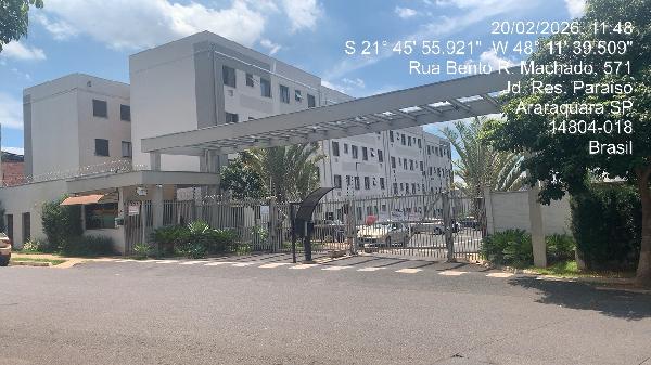 Imóvel com ótima proposta — Apartamento no Jardim Residencial Paraiso, Araraquara - SP, Apto 24, 2 quartos, 1 vaga, 43,06m²