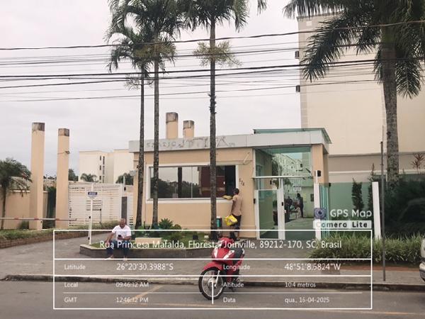 Imóvel com ótimo custo — Apartamento no Floresta, Joinville - SC, Apto 503, 2 quartos, 1 vaga, 42,85m²