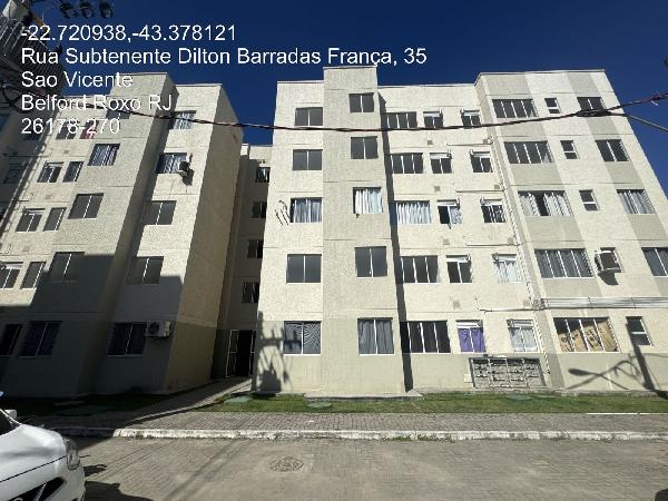 Oferta exclusiva — Apartamento no Sao Vicente, Belford Roxo - RJ, Apto 206, 2 quartos, 1 vaga, 41,18m²
