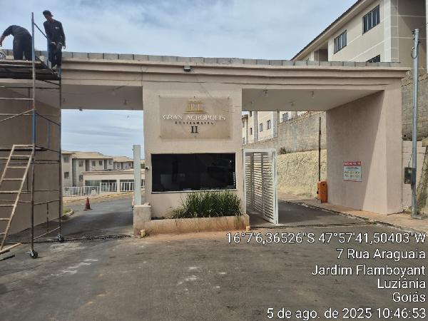 Imóvel com localização privilegiada — Apartamento no Fazenda Saia Velha, Luziania - GO, Apto 203, 2 quartos, 1 vaga, 57,72m²