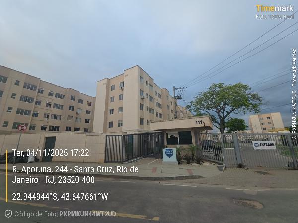 Excelente oportunidade — Apartamento no Santa Cruz, Rio de Janeiro - RJ, Apto 103, 2 quartos, 1 vaga, 41,19m²