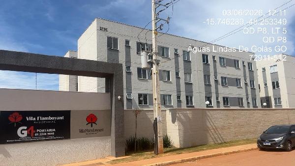 Destaque da região — Apartamento no Chacaras Coimbra, Aguas Lindas de Goias - GO, Apto 301, 2 quartos, 1 vaga, 43,4m²